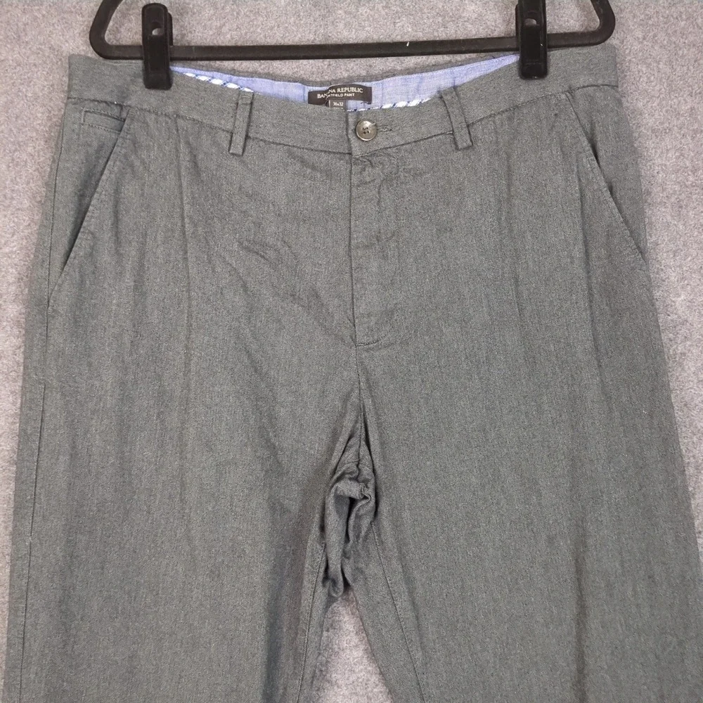 Banana Republic Kentfield Pant Mens 36x32‎ Gray Straight Leg Chino Trousers